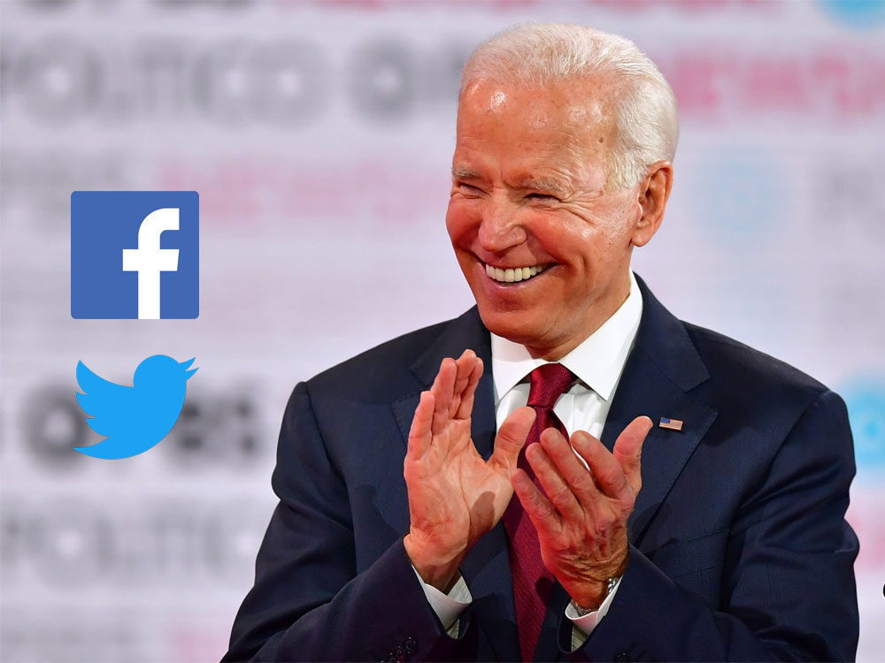 Facebook and Twitter slammed for censoring report damaging Joe Biden