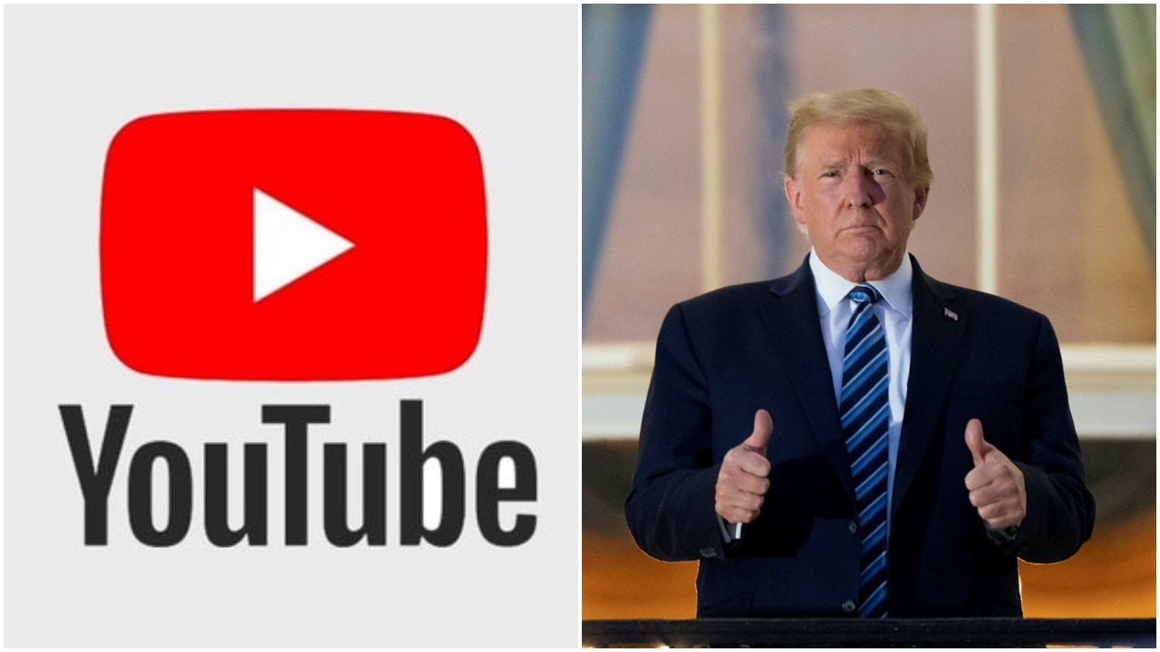 YouTube Suspends US President Donald Trump's Account