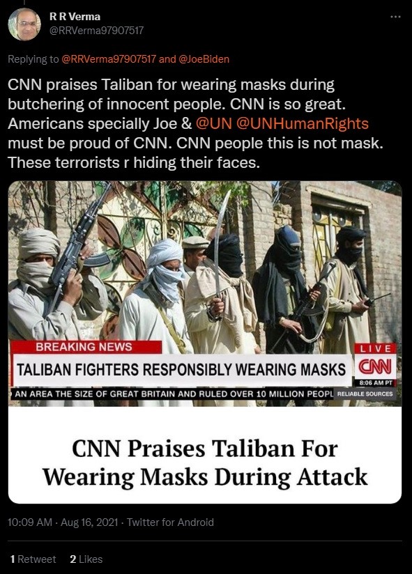 Did CNN Praise Taliban For Wearing Masks During Attack? Fact Check