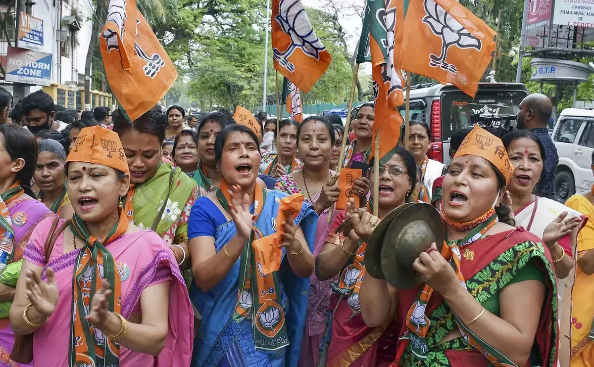 BJP led alliance wins 58 out of 60 wards in Guwahati municipal elections