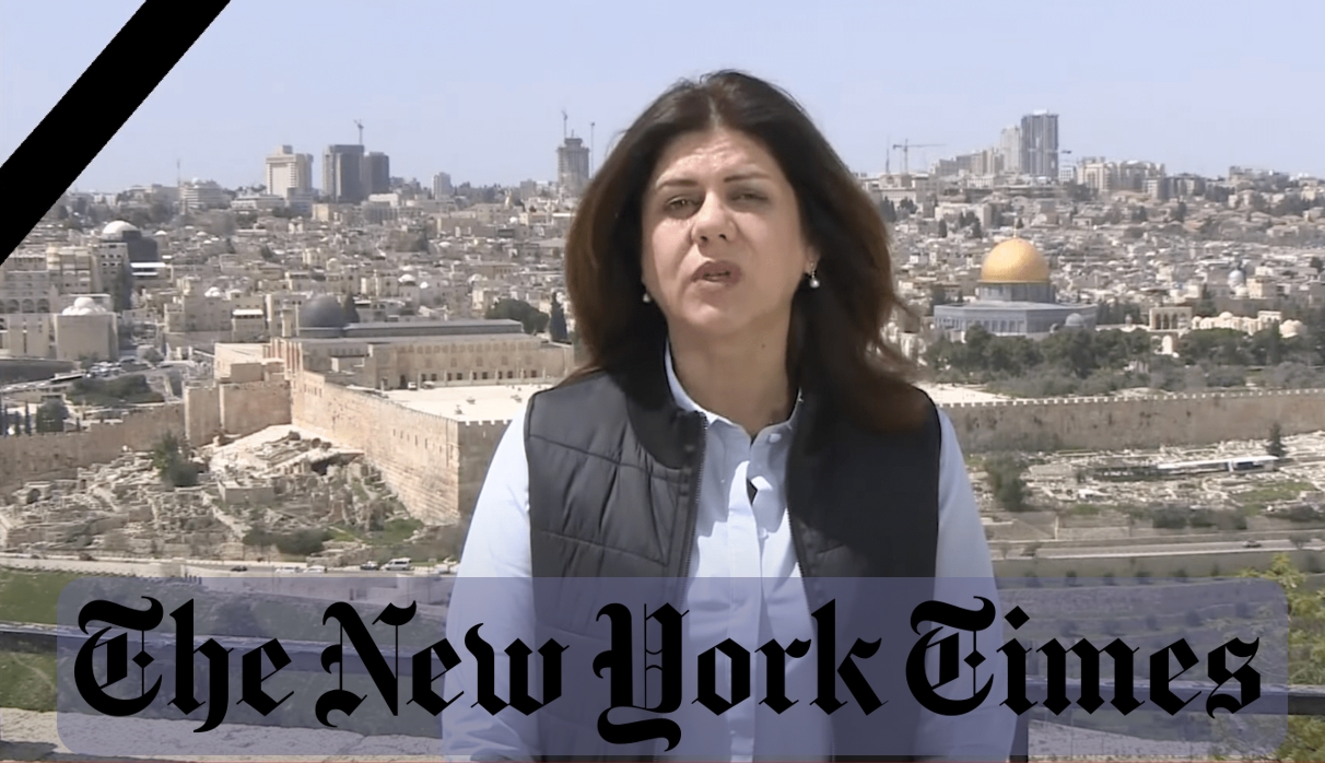 New York Times corrects its headline on Al Jazeera journalist's death