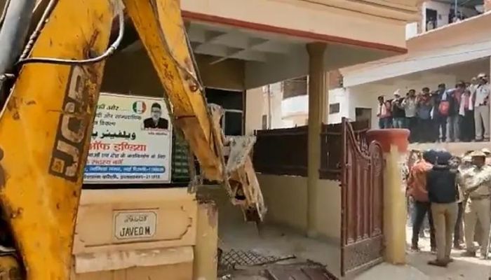 Prayagraj: House of violence mastermind Javed Ahmed bulldozed