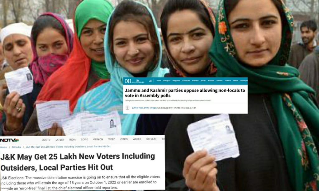 'Facts being misrepresented spread by vested interests', J&K DIPR refutes media reports on non-locals being included in electoral rolls