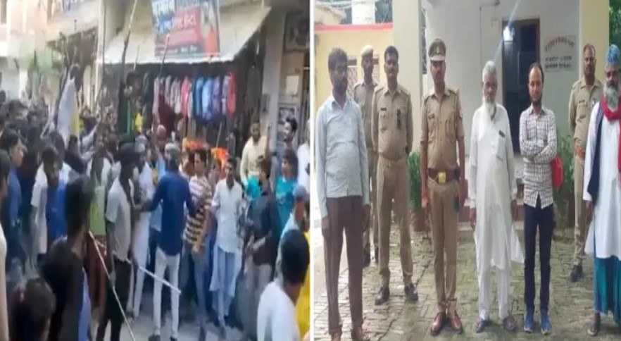 Uttar Pradesh: Muslim mob raises 'Sar Tan Se Juda' slogans during Muharram procession, 4 arrested