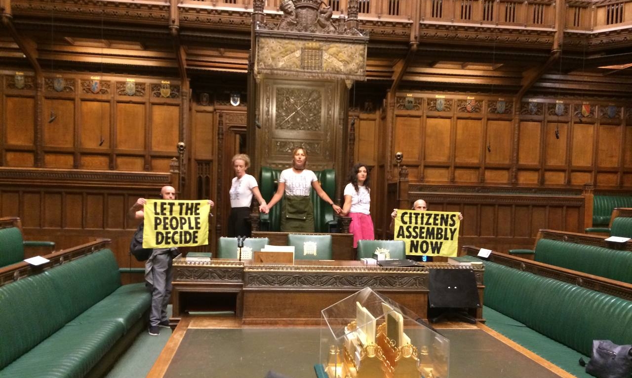 London: Extinction Rebellion activists enter Parliament, superglue themselves to speaker’s chair