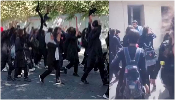 'Zan, Zendegi, Azadi': Iranian schoolgirls throw away mandatory hijabs, demand freedom from Islamist regime