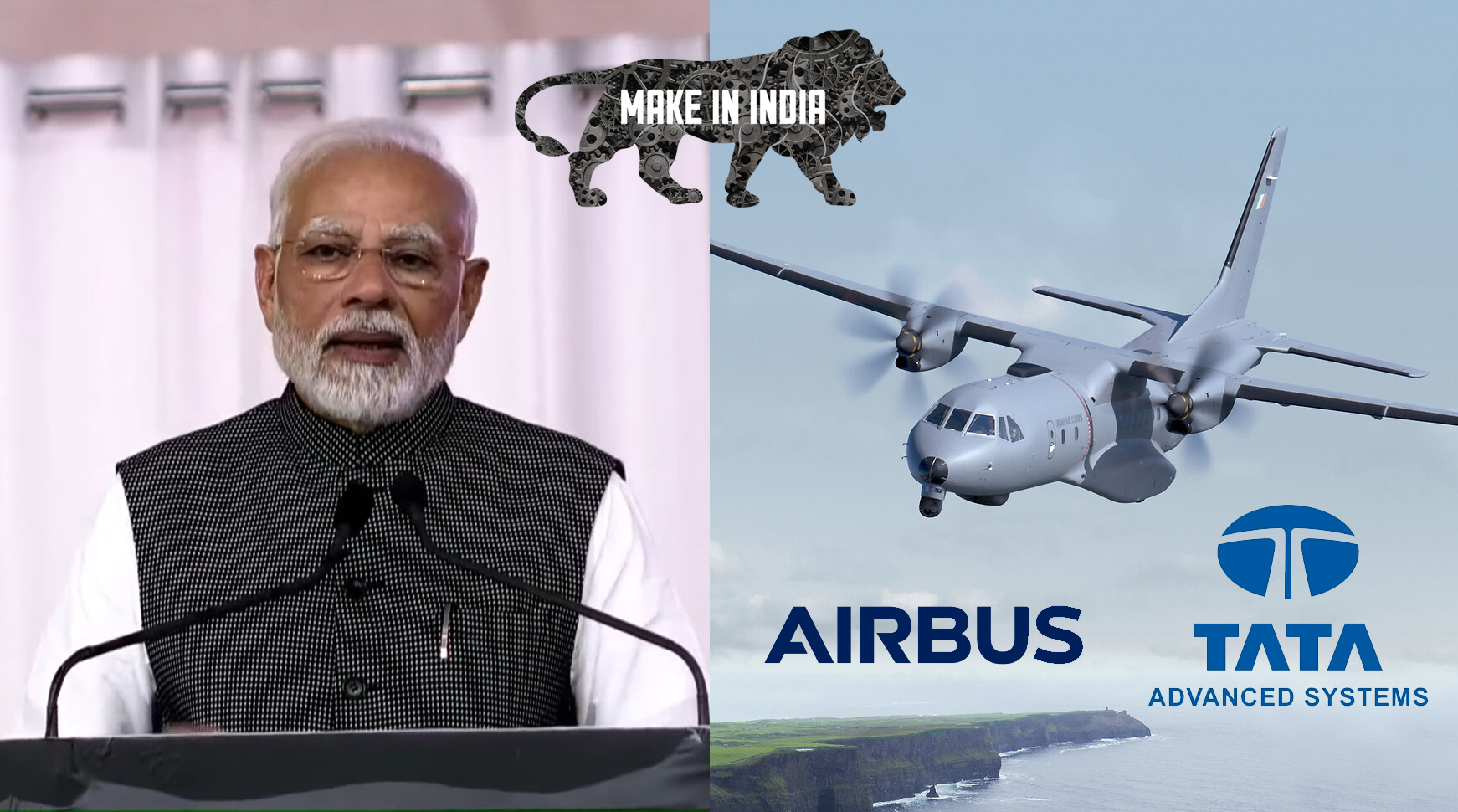 pm-modi-lays-foundation-stone-for-c-295-aircraft-plant-in-vadodara