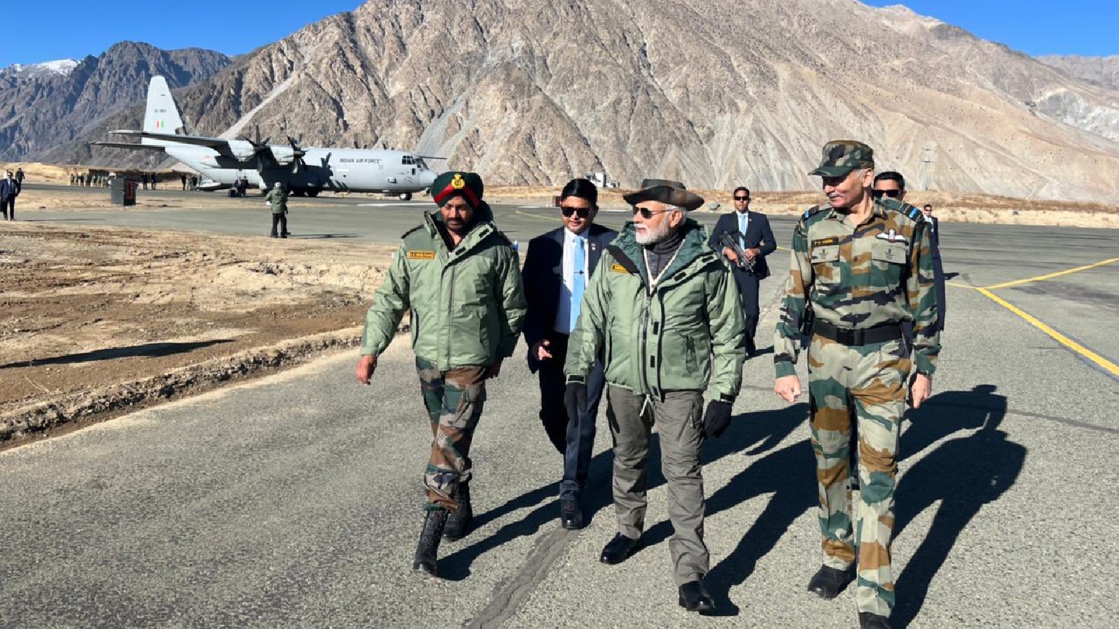 PM Modi lands in Kargil to celebrate Diwali with soldiers