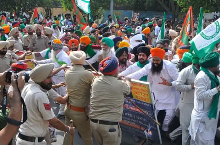 Police in AAP-led Punjab lathi charges farmers: Here are their demands and how Arvind Kejriwal had supported farmers’ protest against farm laws