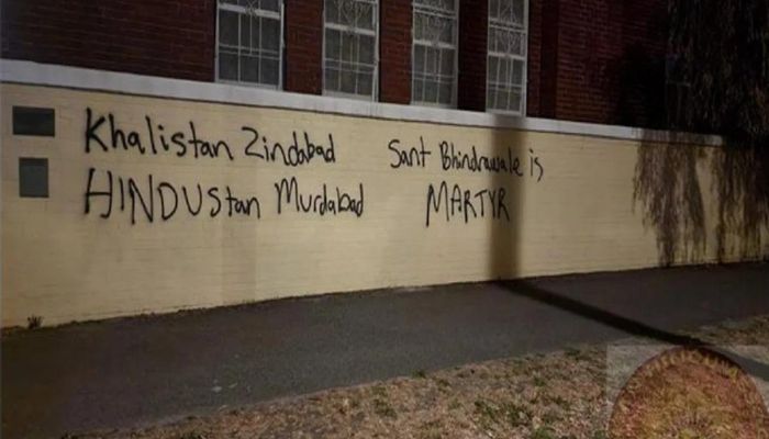 Australia: Walls of ISKCON temple in Melbourne defaced with Khalistani slogans, third such incident in 2 weeks