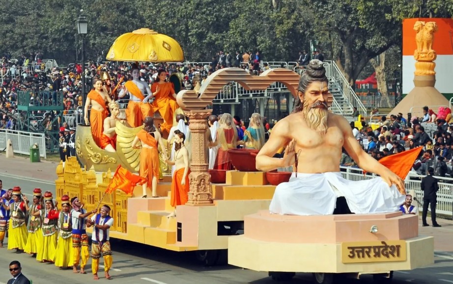 Uttar Pradesh Republic Day tableau depicts Ayodhya Deepotsav, Ramayana