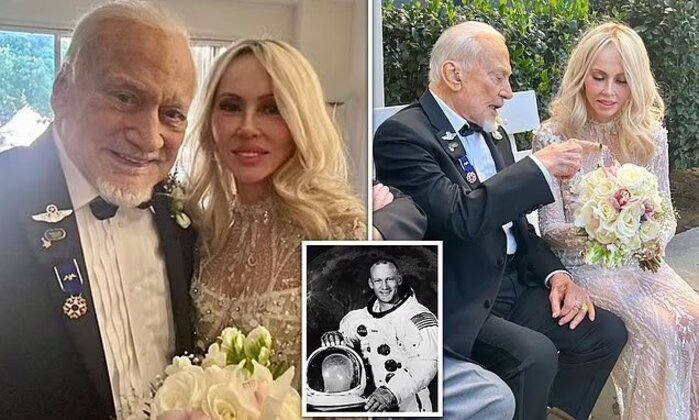 Buzz Aldrin Second Man To Walk On The Moon Gets Married To His Girlfriend At 93 7338