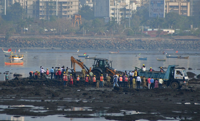 Mumbai: BMC Deploys Bulldozer To Demolish Illegal Construction Around ...