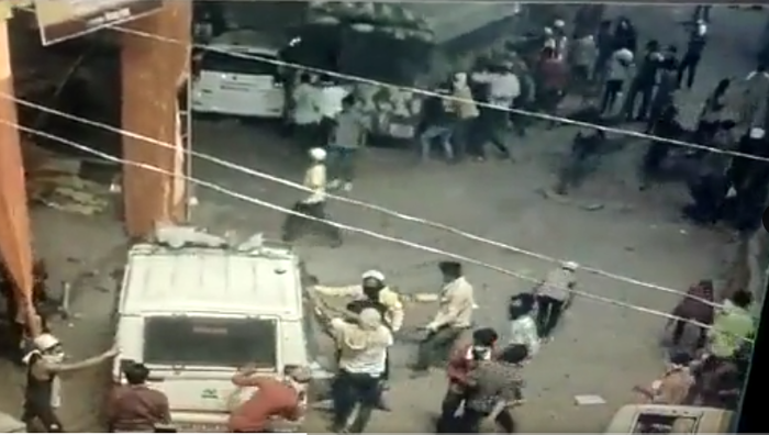 Chhatrapati Sambhaji Nagar: CCTV footage shows stones pelted outside ...