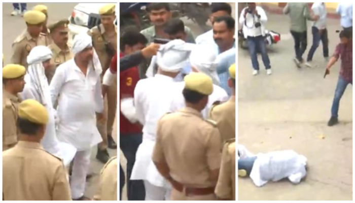 SIT recreates Atiq Ahmed's murder scene at the same place in Prayagraj : Watch