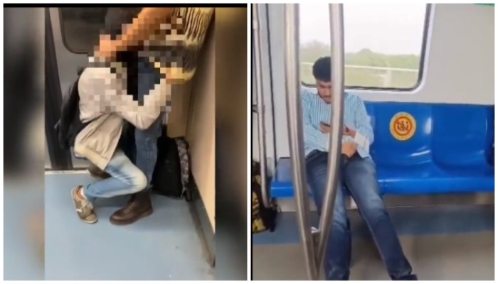Is Rail Videosex - Men have oral sex, masturbate inside metro, video goes viral
