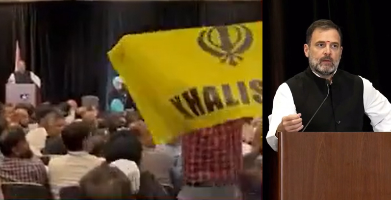 Khalistani Protestors Interrupt Rahul Gandhis Speech In The Usa With Slogans Against Indira Gandhi 6503