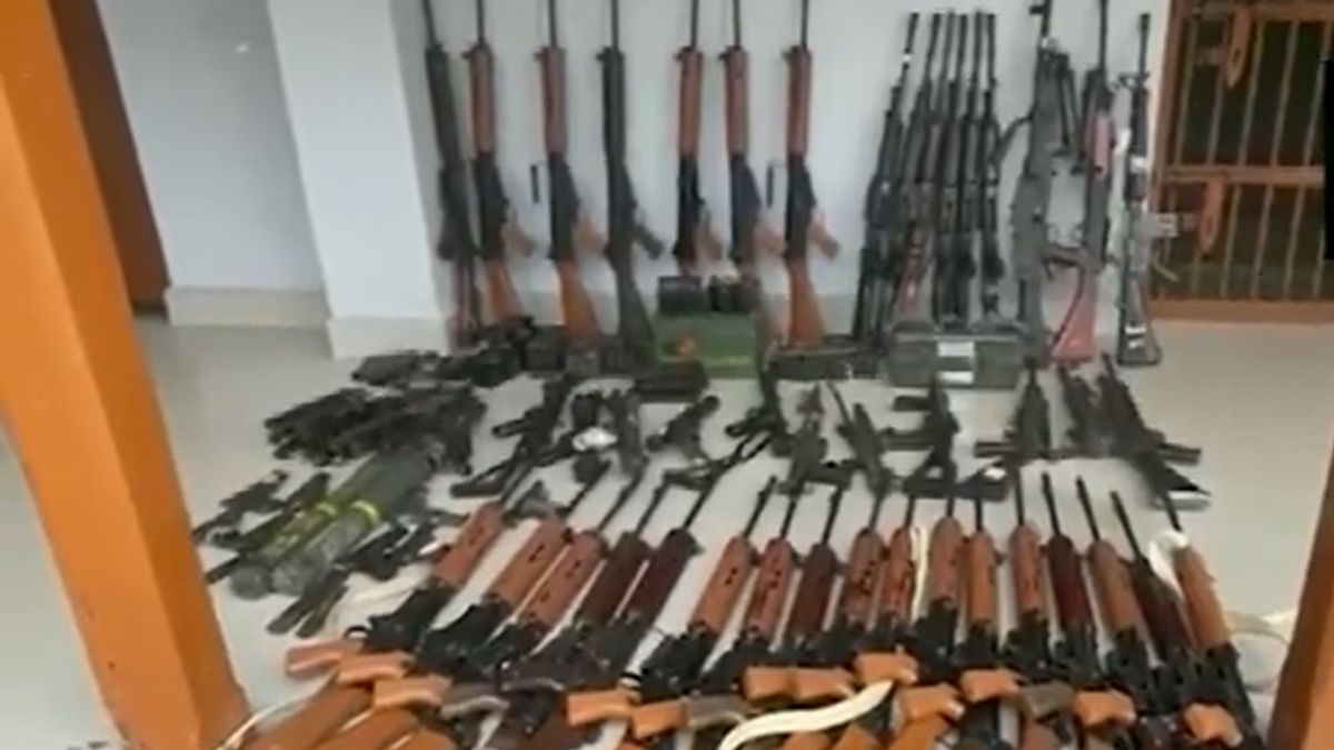 140 weapons surrendered from across Manipur after Amit Shah’s visit