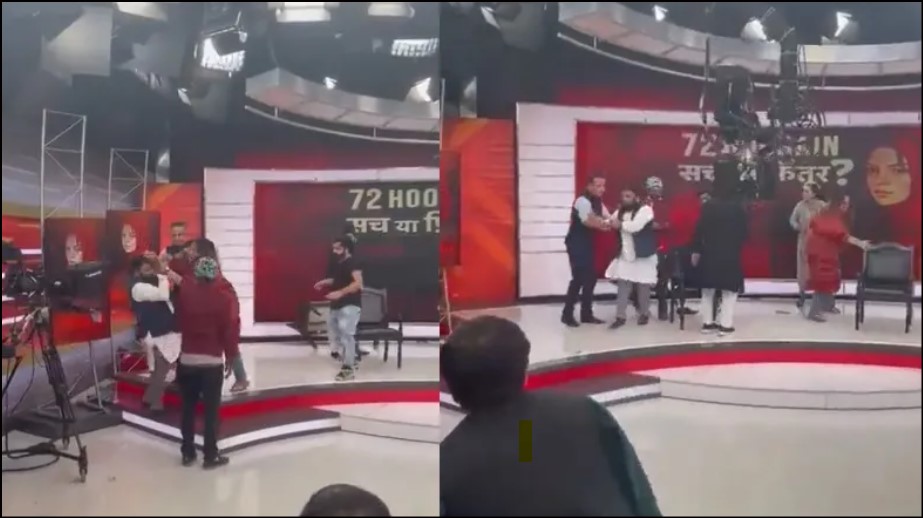 Jamia professor Shoaib Jamai beaten, forced to leave a live TV show by co-panellist Subuhi Khan