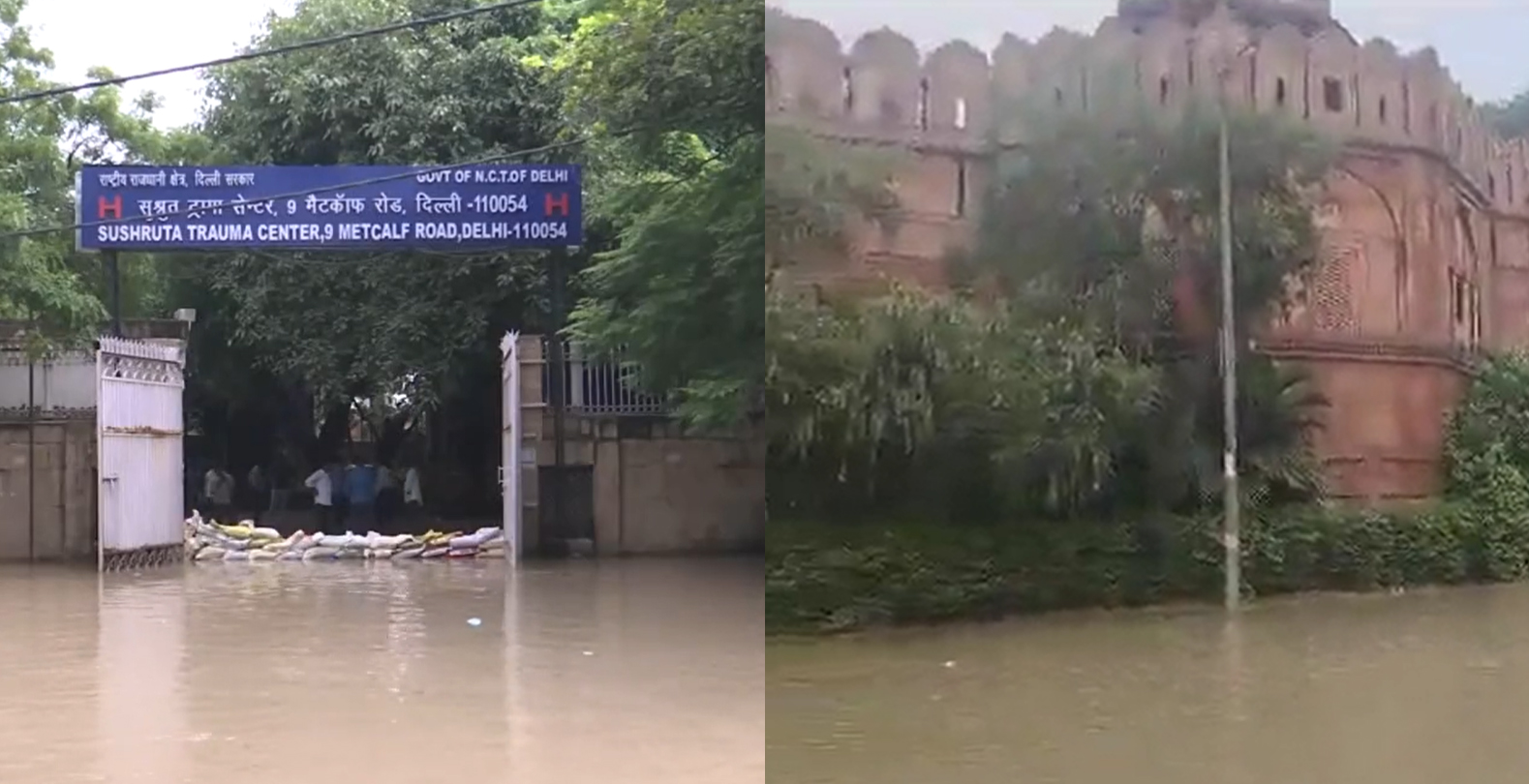 Delhi: Flood waters enter Red Fort and hospitals, patients shifted