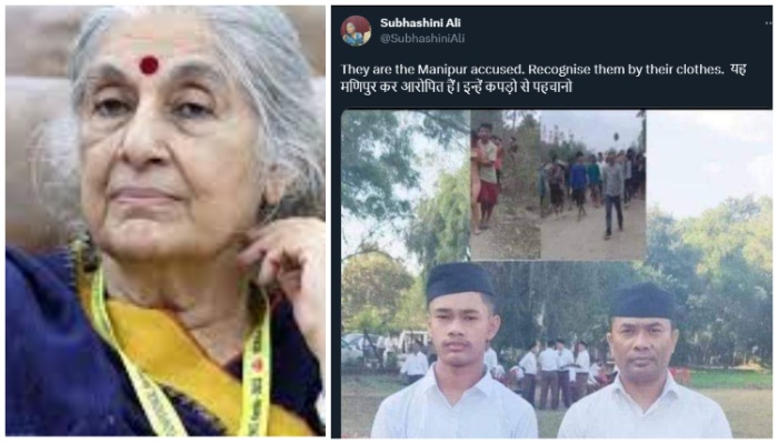 Subhashini Ali hasn't deleted her tweet 24 hours after admitting she shared fake news on the Manipur incident