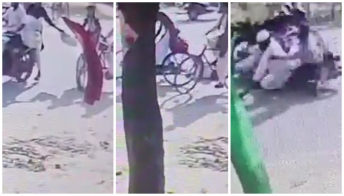 Watch: Youth belonging to a 'particular community' pulls girl's dupatta, victim dies after she gets hit by another bike