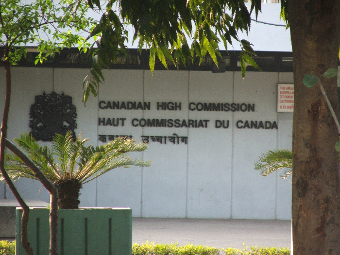 Delhi: Security increased outside Canadian High Commission