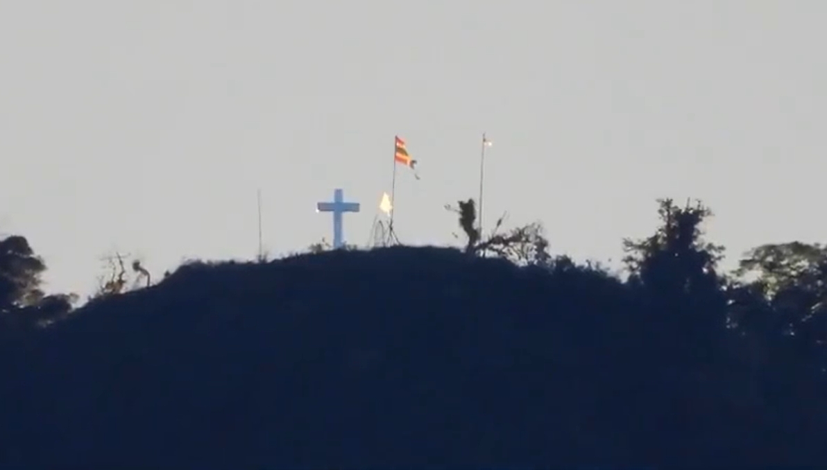 Manipur: Meitei holy site on Mount Thangjing desecrated by erecting cross