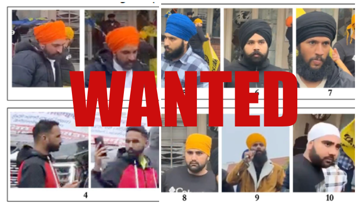 NIA shares photos of 10 Khalistani terrorists who had attacked Indian consulate in San Francisco, USA