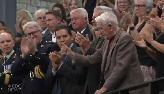 Canada House of Commons gave a standing ovation to a member of a Nazi SS unit