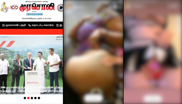 M K Colleg Sex Clip Bharuch - DMK mouthpiece shares pornographic clips on its Facebook page