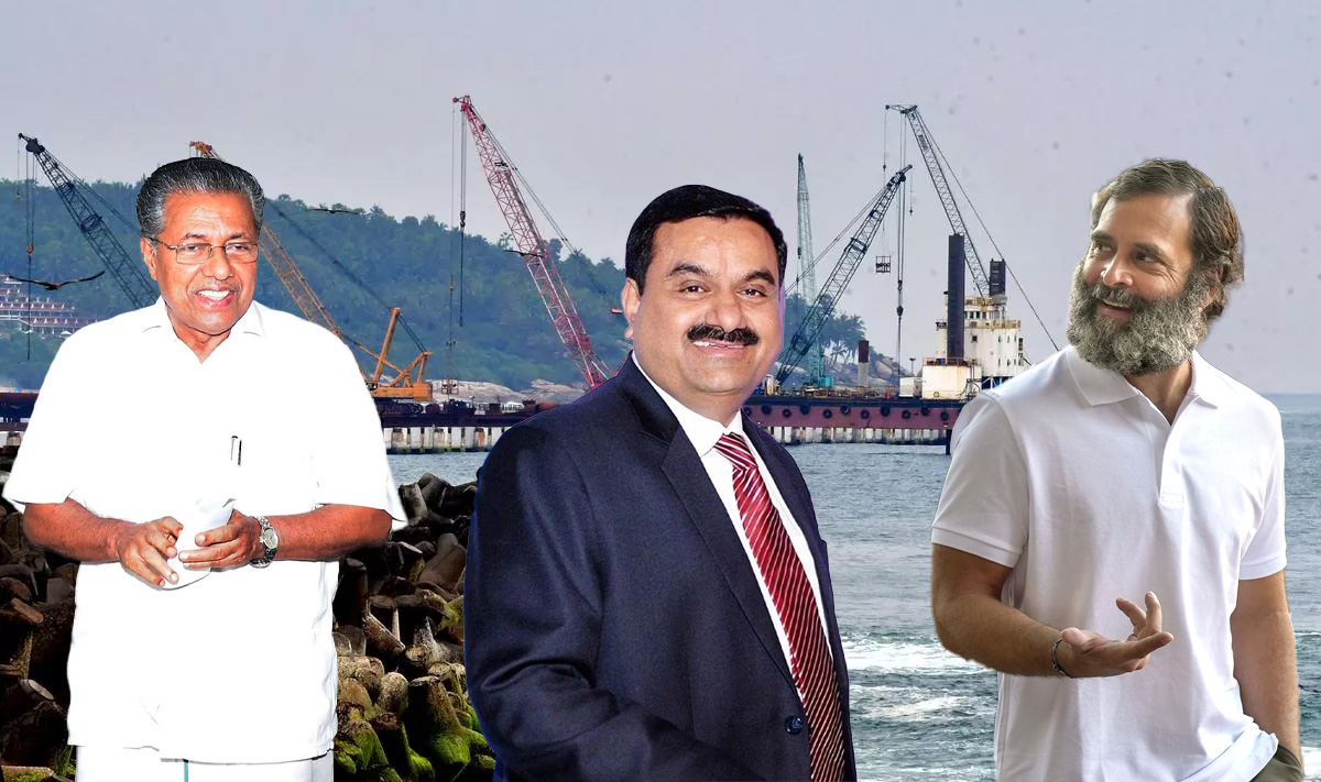 Congress and CPI(M) fight over credit for Adani’s new mega port in Kerala