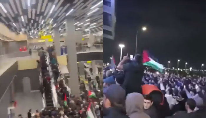 Dagestan, Russia: Large mob shouting Allah Hu Akbar storms Makhachkala airport to lynch Jews after flight lands from Tel Aviv