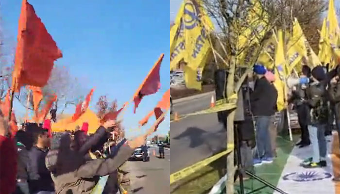 Canada: Khalistanis create ruckus outside Laxmi Narayan Mandir, Hindus give befitting reply