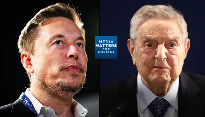 George Soros and his connection to 'Media Matters', campaigning against Elon Musk