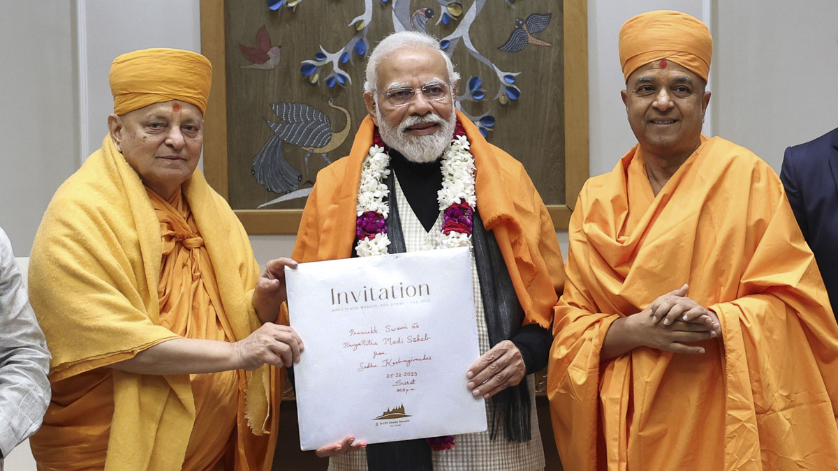 PM Modi to inaugurate BAPS Hindu Mandir in UAE's Abu Dhabi on 14th February