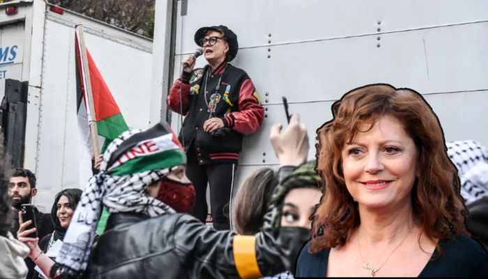 Susan Sarandon apologises for anti-semitic remarks at NYC rally