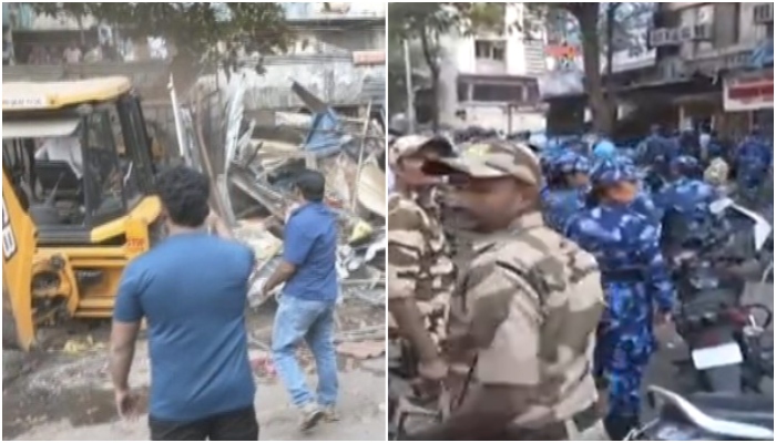 Mumbai administration undertakes bulldozer action against attackers in Mira road violence, illegal constructions of Islamists razed to ground