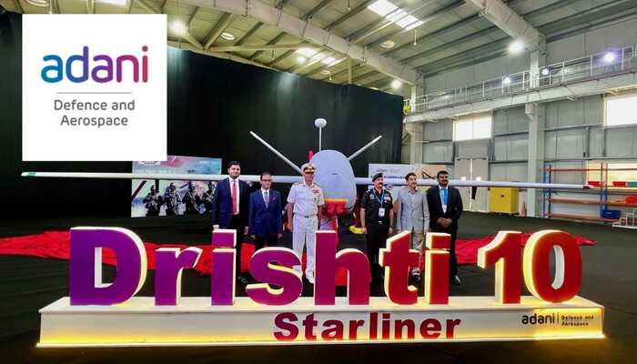 Indian Navy gets Drishti 10 Starliner drone made by Adani Defence and Aerospace