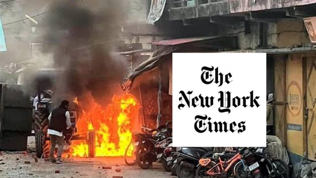 NYT blames Ram Mandir, Hindus after Islamists go on a rampage over the demolition of a madrasa and mosque in Haldwani