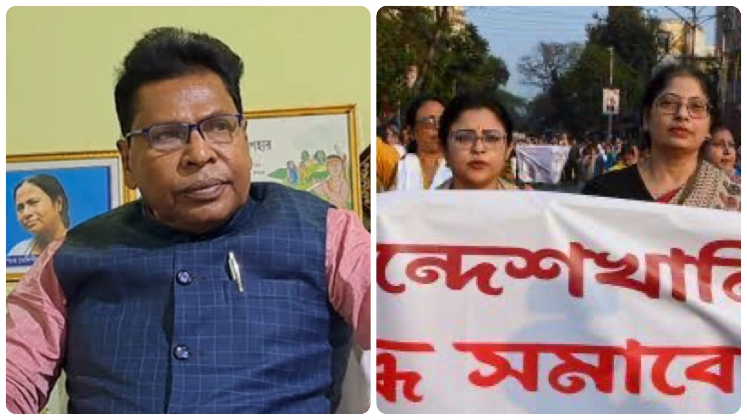 Sandeshkhali: TMC leader Ajit Marty assaulted, his house vandalised by protesters