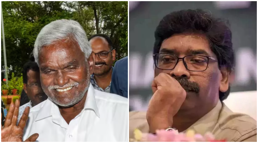 Hemant Soren sent to 5-ED custody, Champai Soren becomes Jharkhand CM as JMM and Congress MLAs fly to Hyderabad