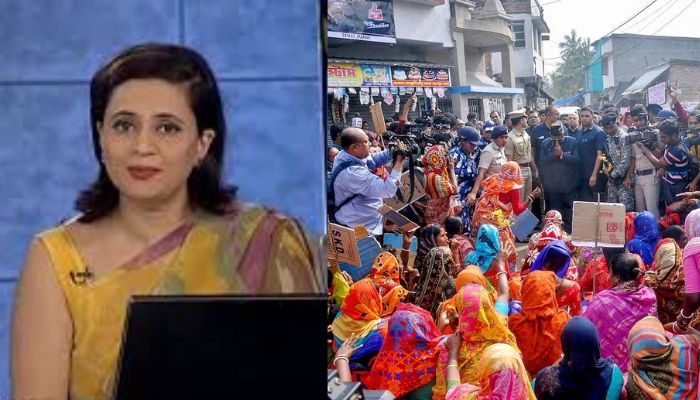 Sagarika Ghose passes off Sandeshkhali incident as 'local land dispute', omits the harrowing tale of sexual violence by TMC