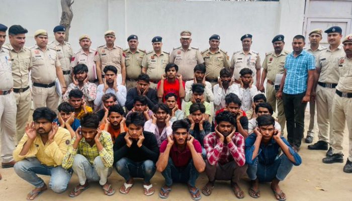 Nuh Police arrests 42 cyber criminals in Mewat, 50 mobile phones, over 90 SIM cards and fake Aadhar IDs seized