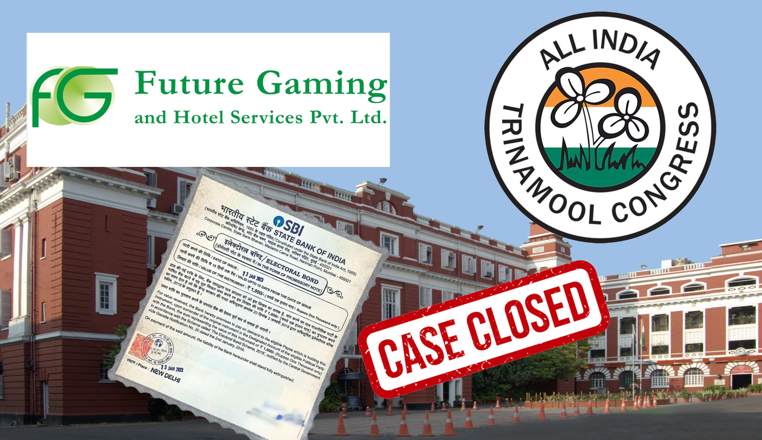 Kolkata Police closed 2 cases against Future Gaming around the same time it donated to TMC