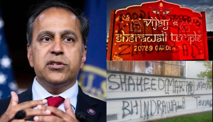 5 Indian-origin US politicians express concern over attacks on Hindu temples, write to the Department of Justice