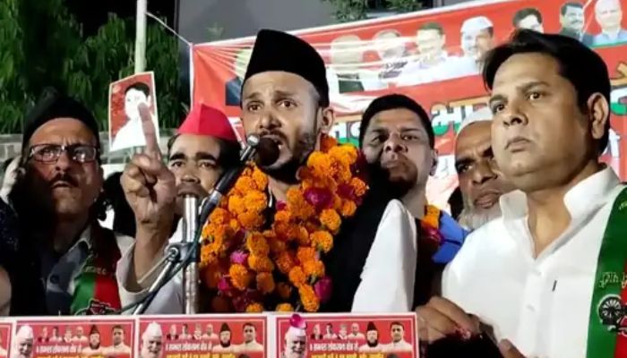 Samajwadi Party Candidate From Sambhal, Zia Ur Rehman, Seeks Votes In ...