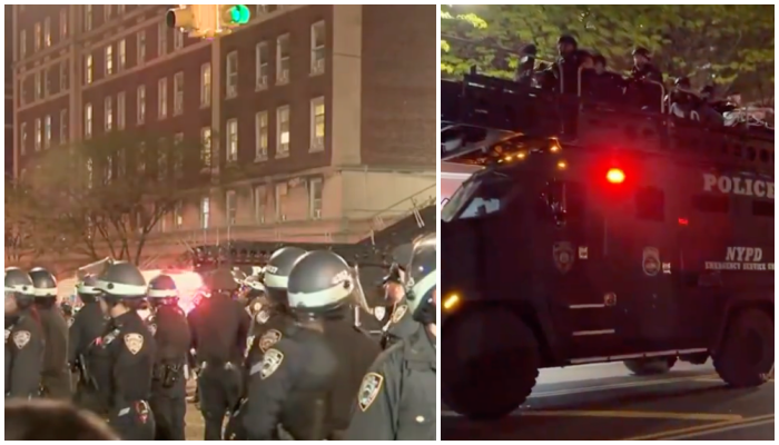 NYPD enters Columbia University, dozens of pro-Palestine protestors arrested and taken away