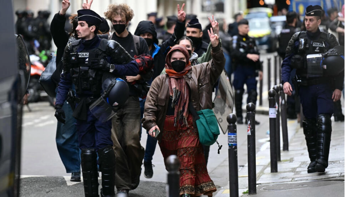 Paris police remove pro-Palestine agitators from Sciences Po University