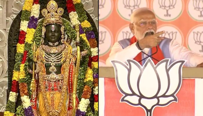 PM Modi warns about plans of Congress, Samajwadi party to bulldoze Ram mandir, send Ram Lalla to tent